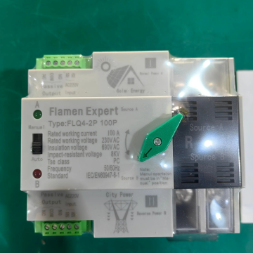 ATS pentru sistem fotovoltaic 100A Din Dual Power 4P Solar Inverter ATS Uninterruptible PV System Automatic Transfer Switch